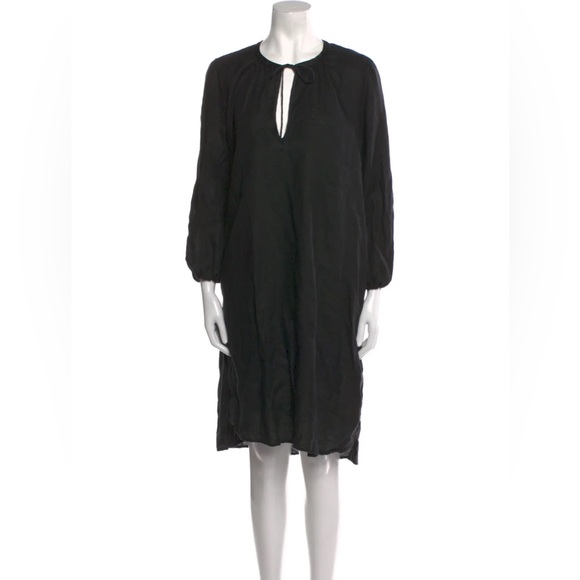 james perse linen shift dress James Perse Linen Halter Dress